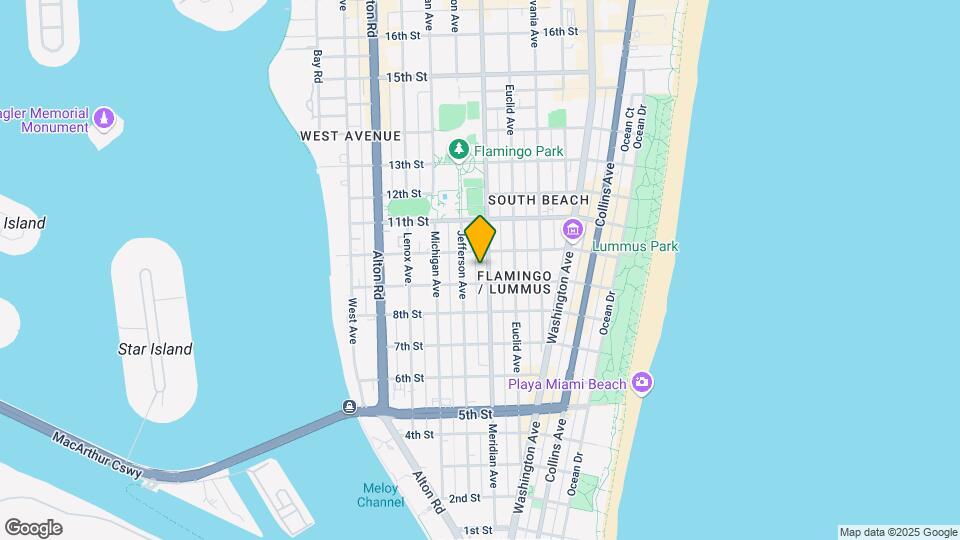924 Meridian Ave Mapa y Detalles de la Ubicación