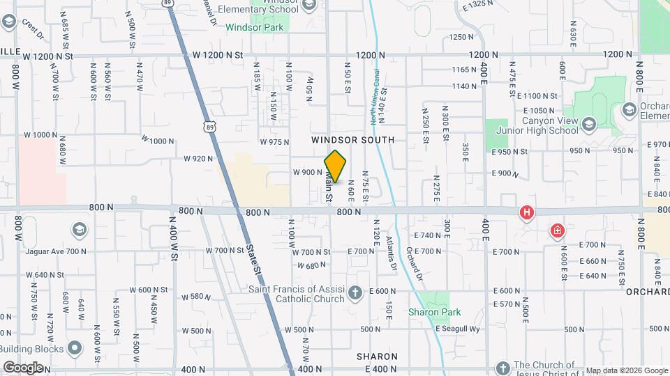 872 N Main St Map and Location Details