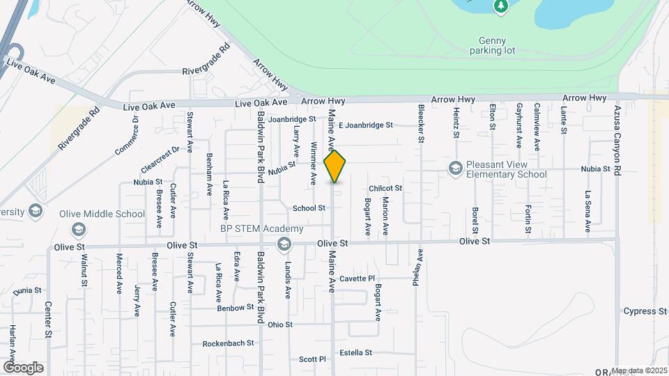 4938 Maine Ave Mapa y Detalles de la Ubicación