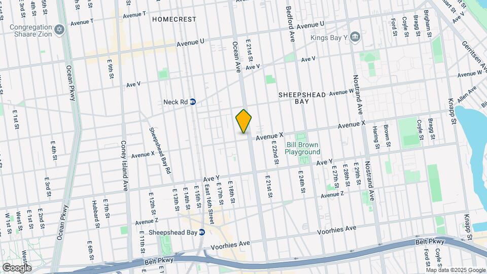 1917 Avenue X Mapa y Detalles de la Ubicación