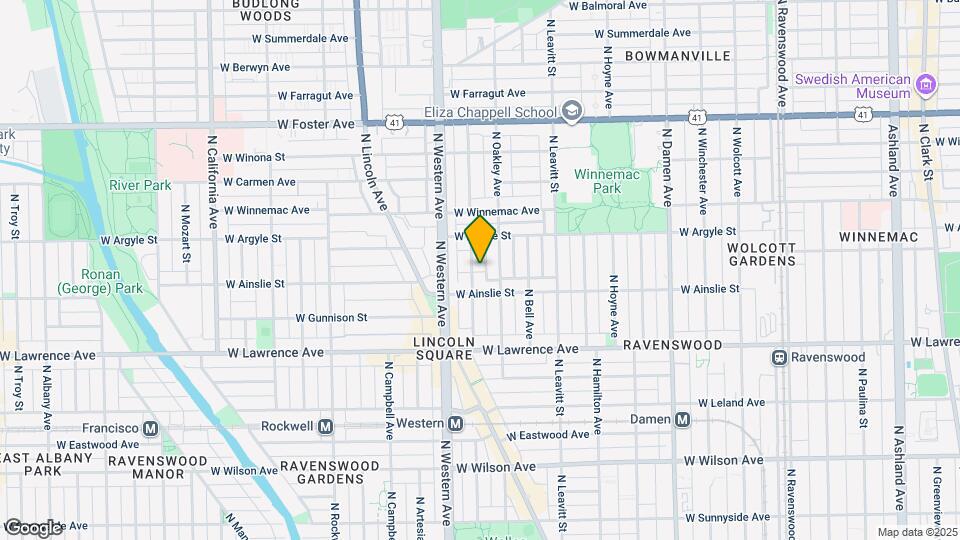 4927 N Claremont Ave Map and Location Details