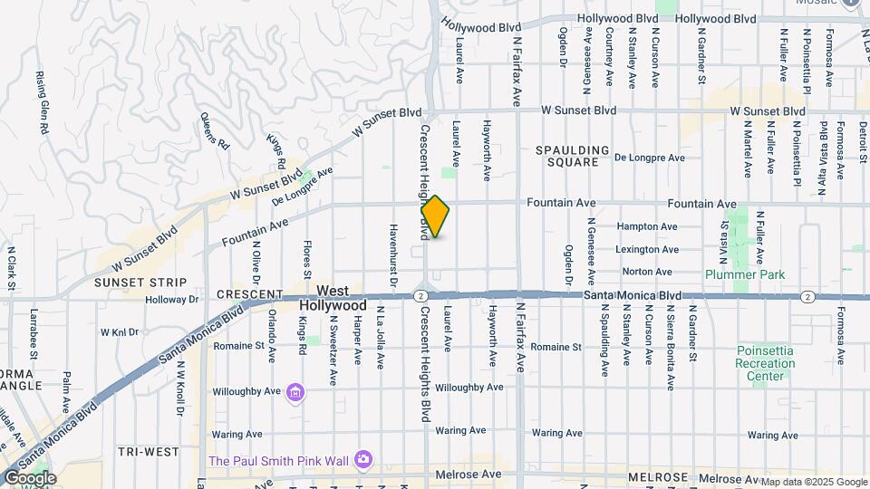 1234-1240-N Crescent St Mapa y Detalles de la Ubicación