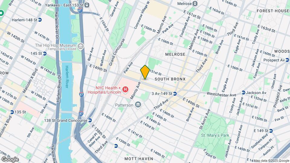 281-283 E 149th Mapa y Detalles de la Ubicación