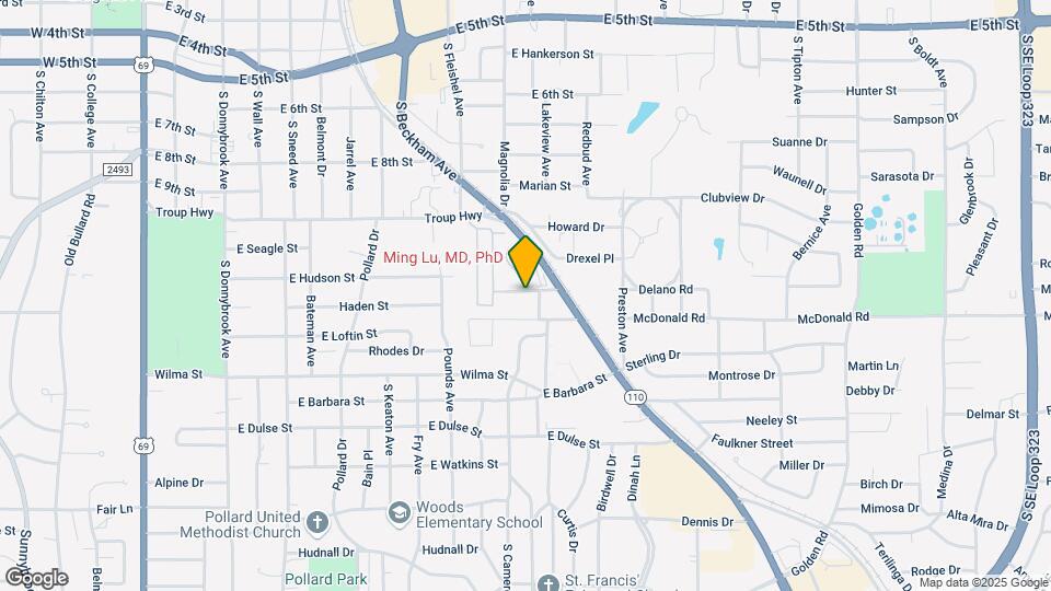 1323 Lamar St Map and Location Details