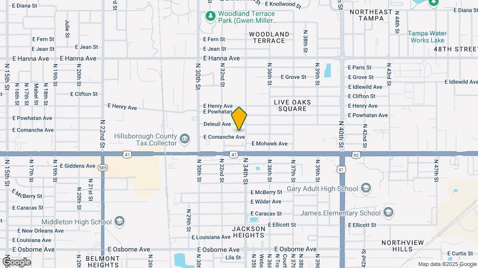 3308 E Comanche Ave Map and Location Details
