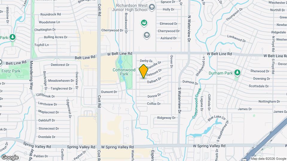 1250 Dalhart Dr Map and Location Details