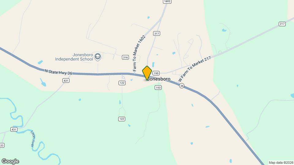 11615 TX-36 Map and Location Details