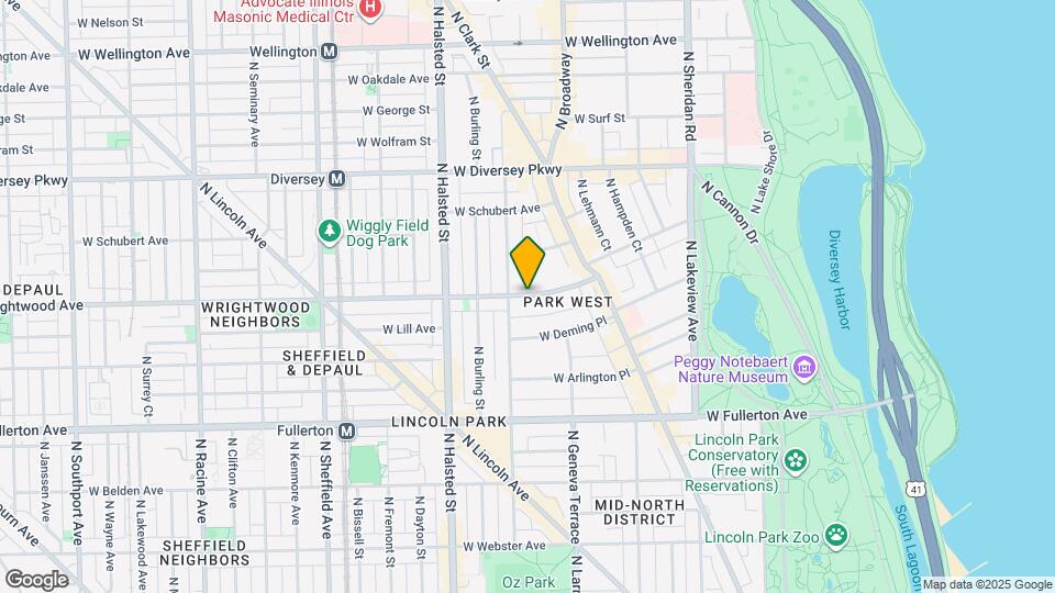 681 W Wrightwood Ave Map and Location Details