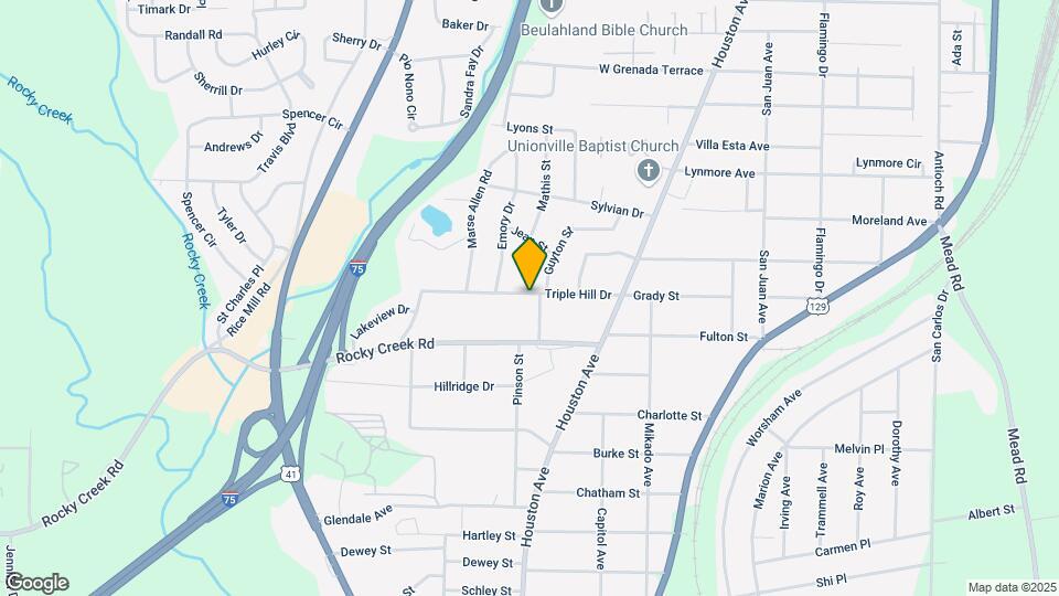 1156 Triple Hill Dr Map and Location Details