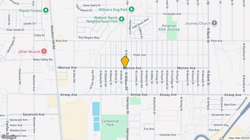 3615 N Willow Rd Mapa y Detalles de la Ubicación