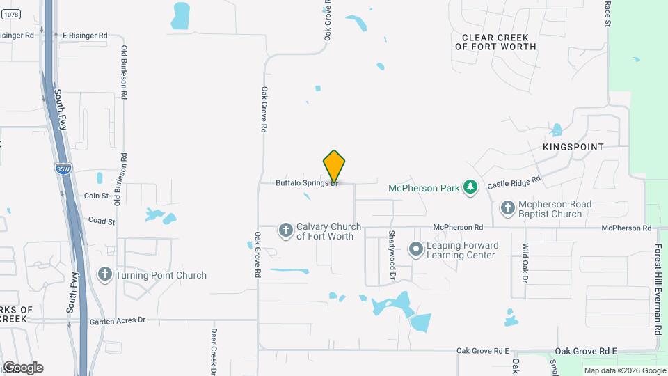 912 Buffalo Springs Dr Map and Location Details