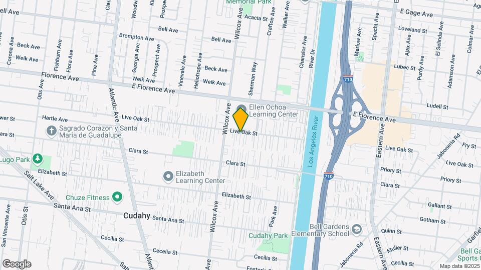 5038 Live Oak St Mapa y Detalles de la Ubicación