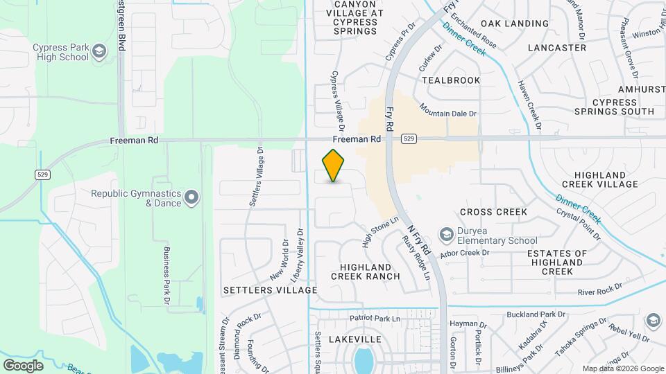 20735 Dewberry Creek Ln Map and Location Details