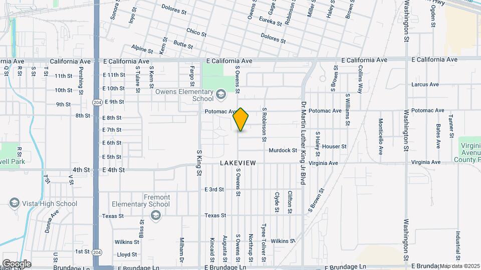 1100 Ralston St Mapa y Detalles de la Ubicación