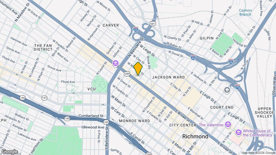 308 W Broad St Map and Location Details