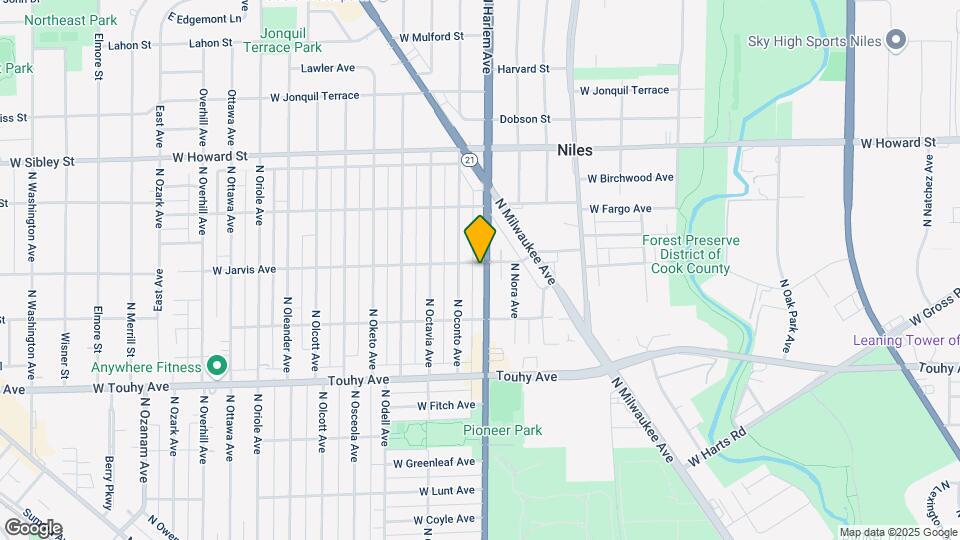 7352 N Harlem Ave Map and Location Details