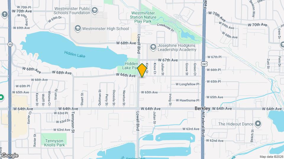 3582 W 66th Ave Mapa y Detalles de la Ubicación