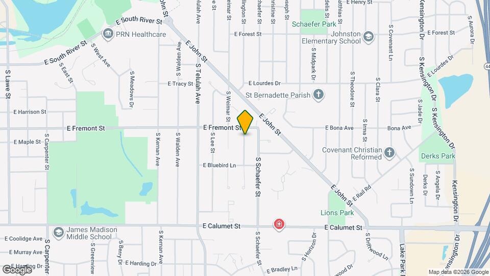 1414 S Rebecca Ln Map and Location Details