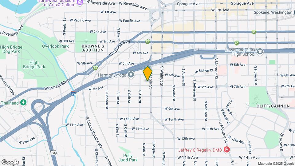 1612 W 7th Ave Map and Location Details