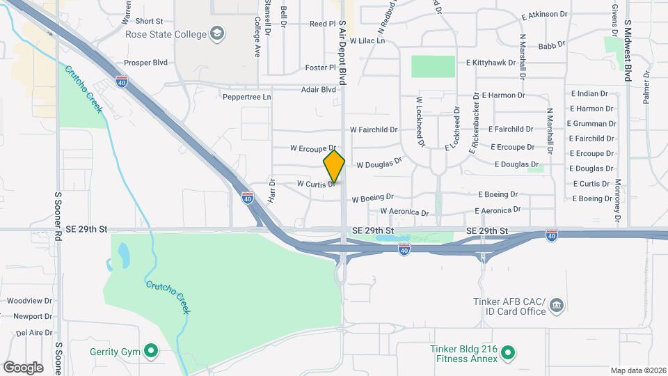 402 W Curtis Dr Map and Location Details