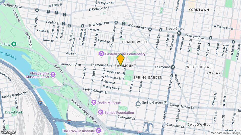 1920 Fairmount Ave Map and Location Details