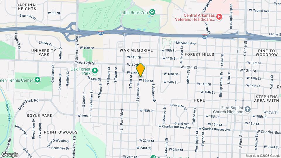 1323 S Harrison St Map and Location Details