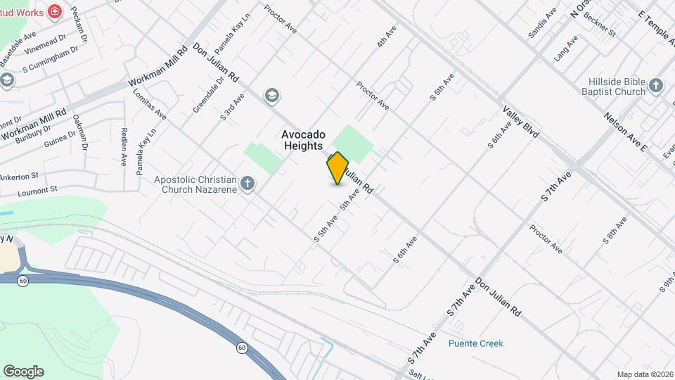 539 S 5th Ave Map and Location Details