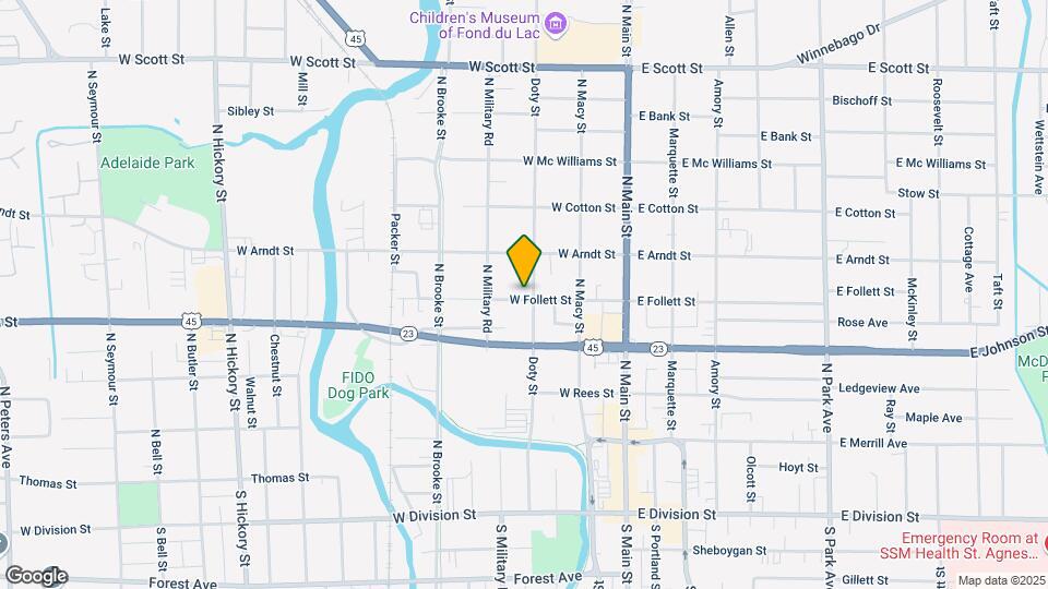 224 Doty St, Unit B Map and Location Details