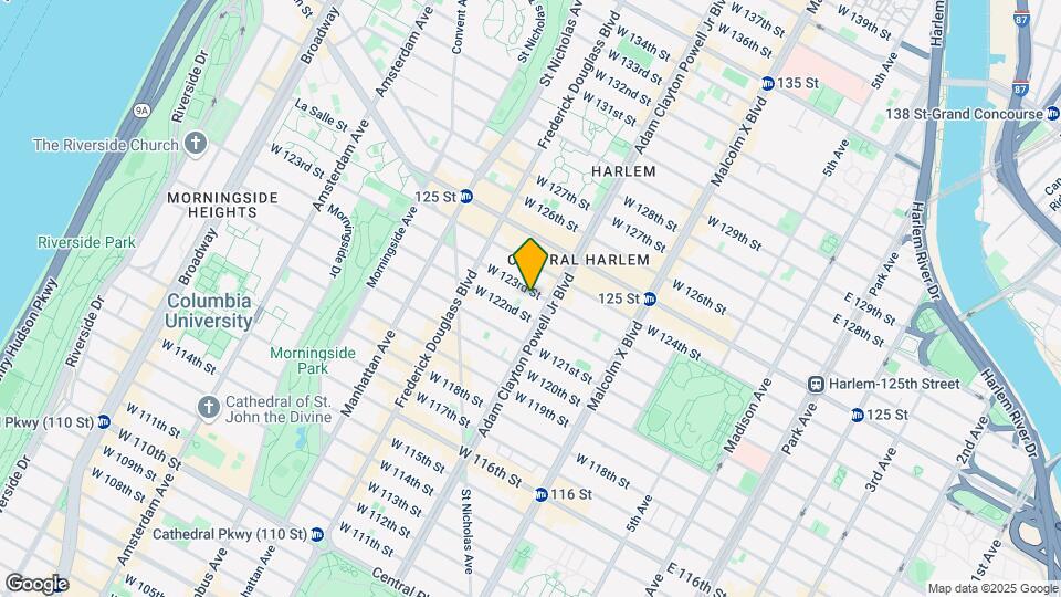 208 W 123rd St Map and Location Details
