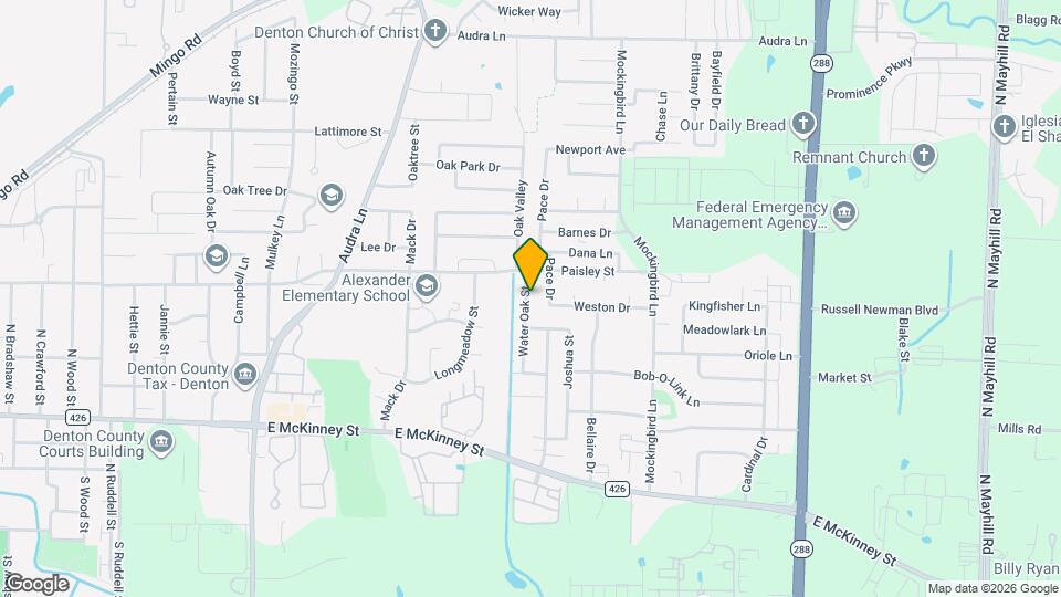 416 Water Oak St Map and Location Details