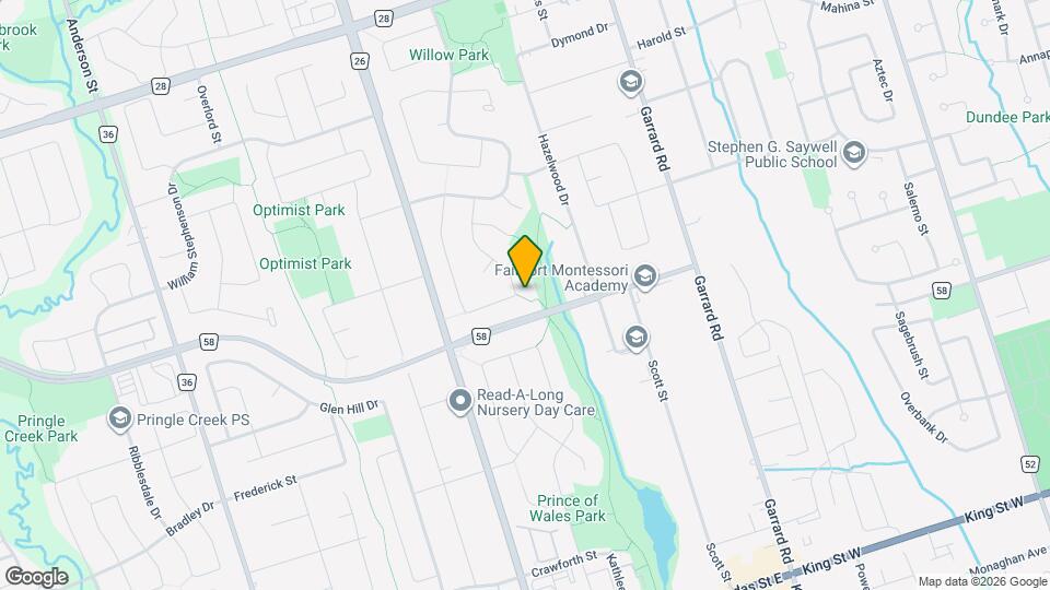 102 Hialeah Crescent Map and Location Details