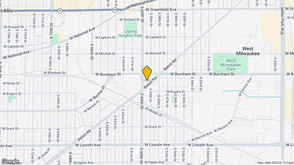 5912-5914 Beloit Rd Map and Location Details