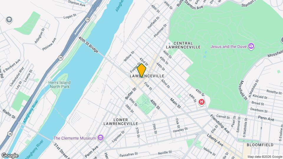 4045 Butler St Map and Location Details