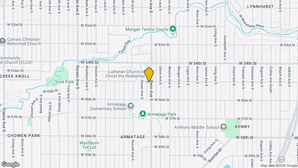 5504 Penn Ave S, Unit 5504 Map and Location Details