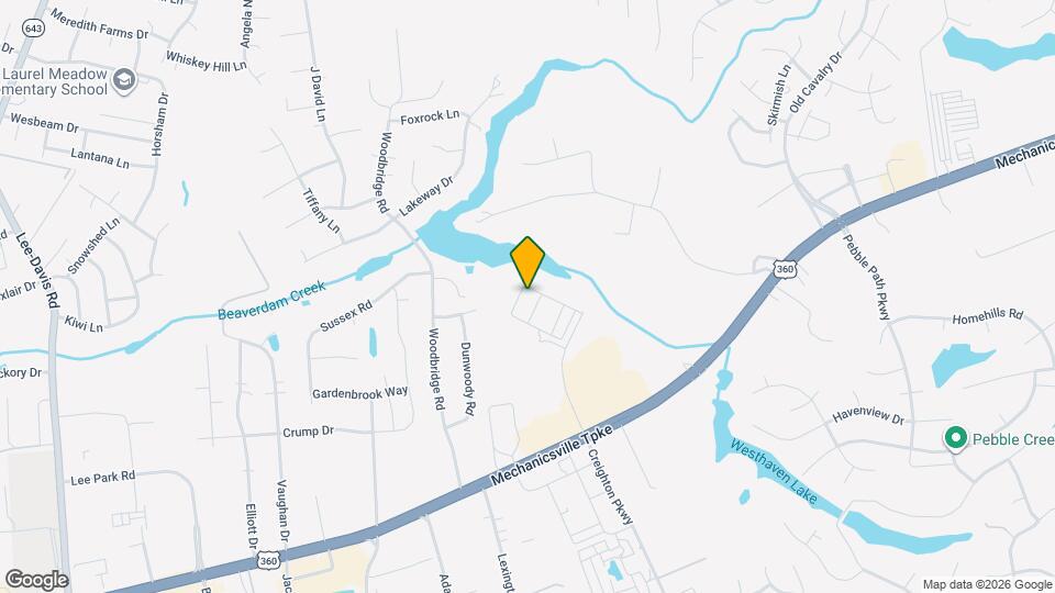 8107 Creekside Village Dr Map and Location Details