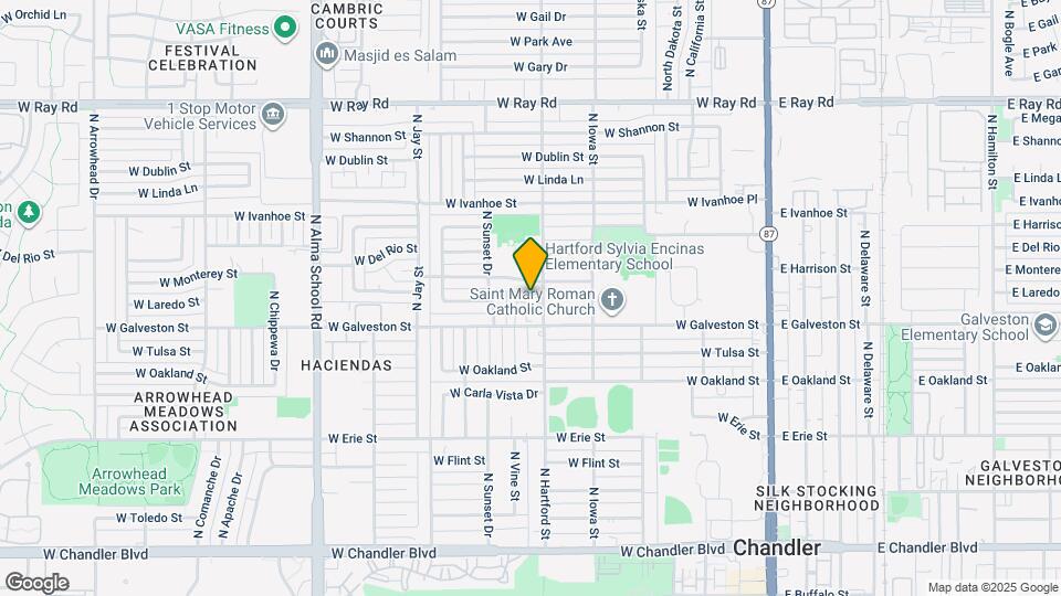 640 W Laredo St Map and Location Details