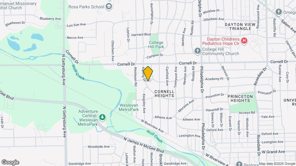 1460 Kipling Dr Map and Location Details