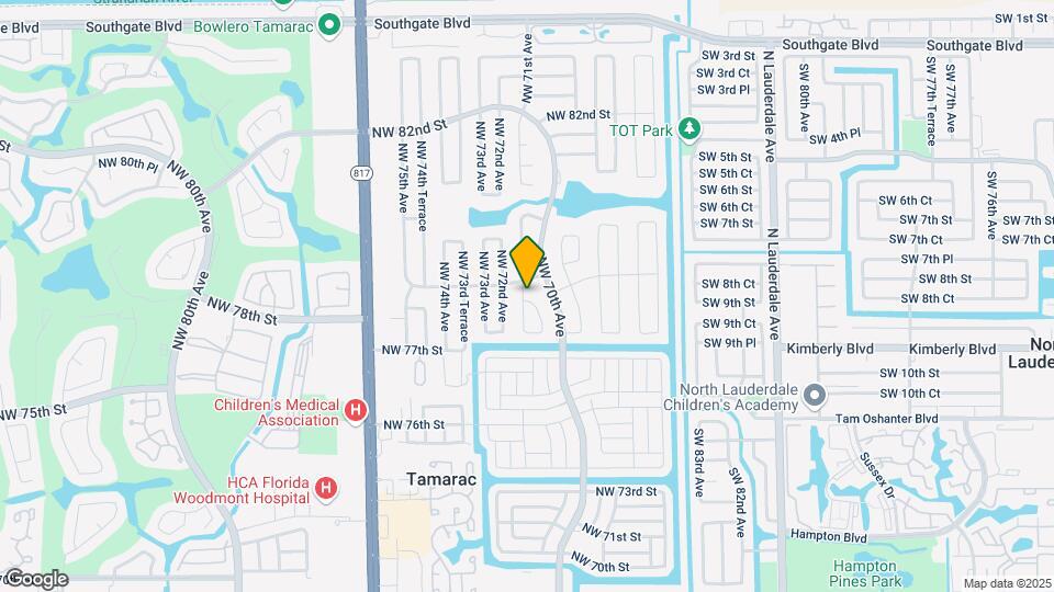 7816 NW 70th Terrace Map and Location Details