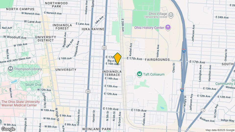 435-439 E 16th Ave Map and Location Details