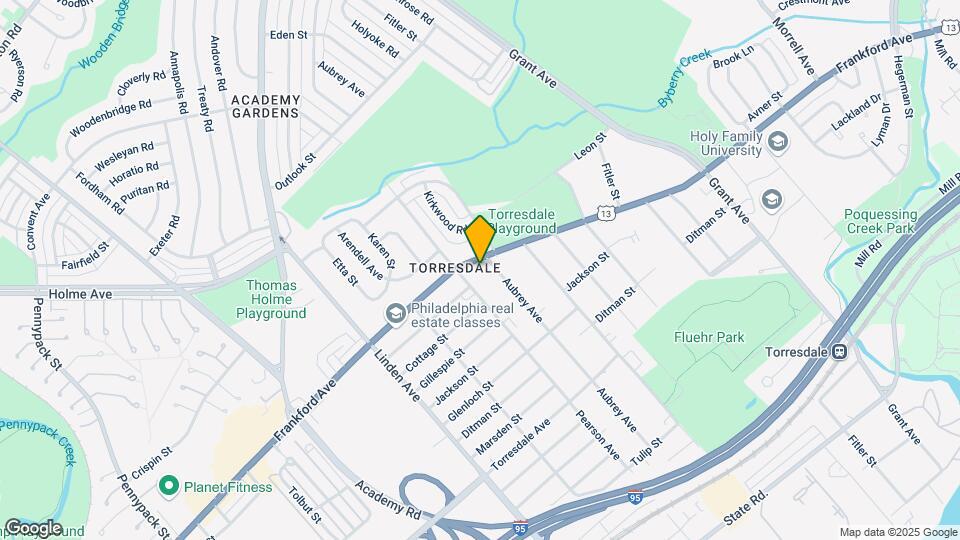 9411 Frankford Ave Map and Location Details