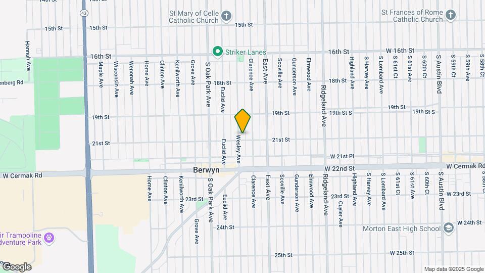 1943 Wesley Ave-Unit -201 Map and Location Details