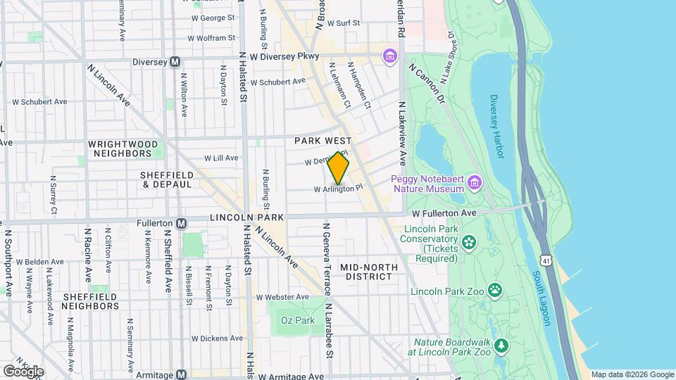 569 W Arlington Pl, Unit 2 Map and Location Details