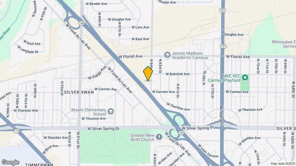 5839 N 84TH St Map and Location Details