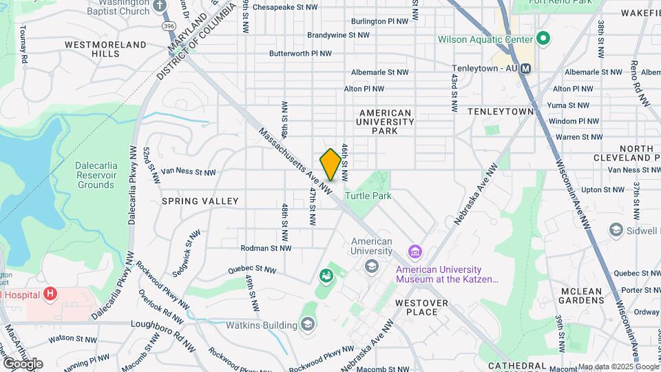 4631 Massachusetts Ave NW, Unit Basement Map and Location Details