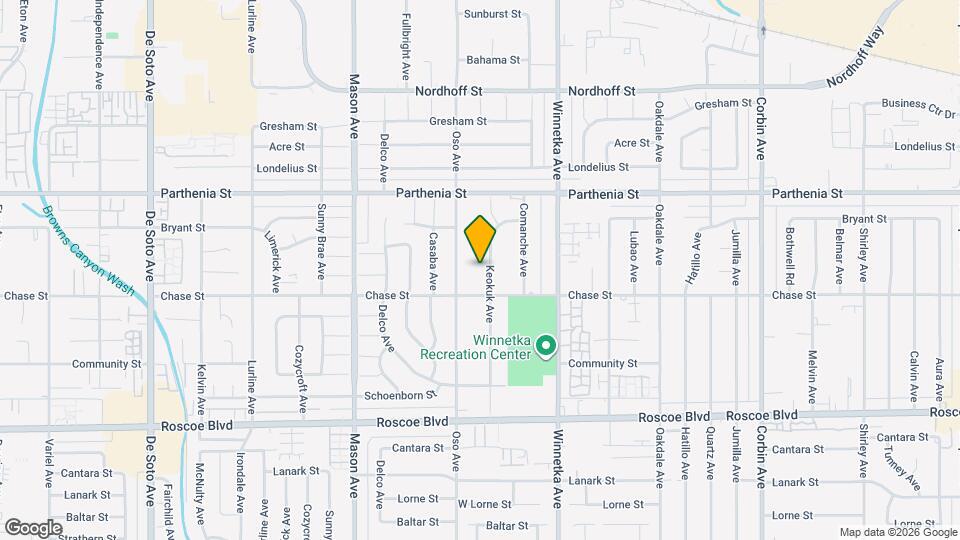 8529 Keokuk Ave Map and Location Details