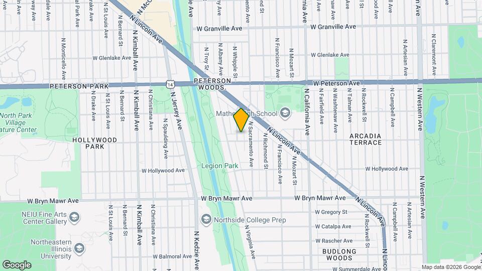 5809 N Whipple St Map and Location Details