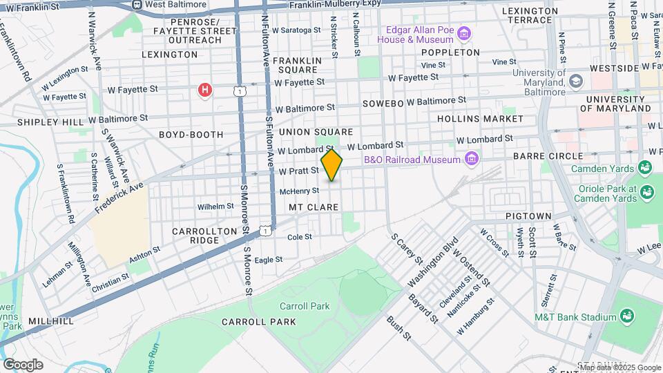 1508 McHenry St Map and Location Details