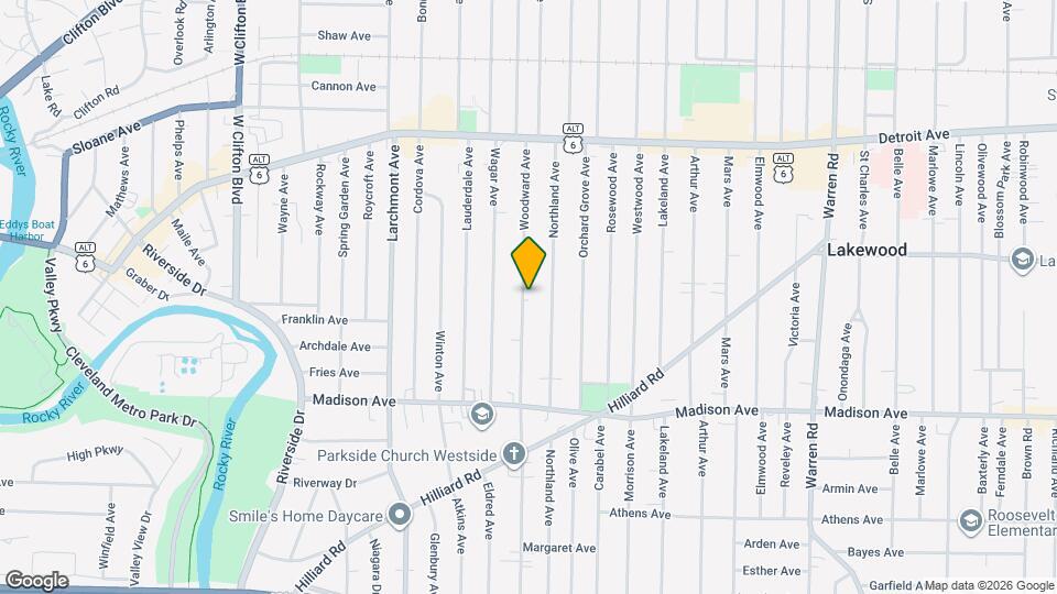 1565 Woodward Ave, Unit UP Map and Location Details