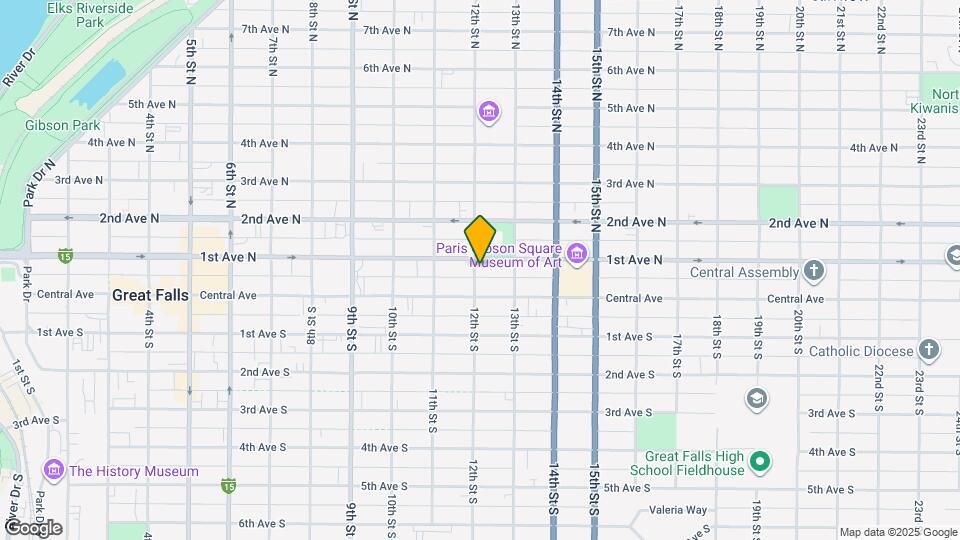 1200 1st Ave N Map and Location Details