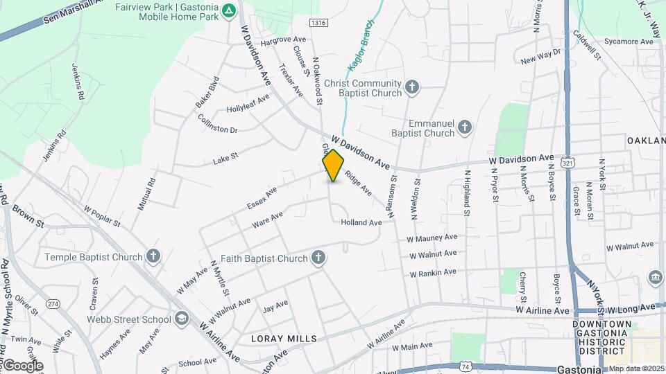 710 Glenn St Map and Location Details